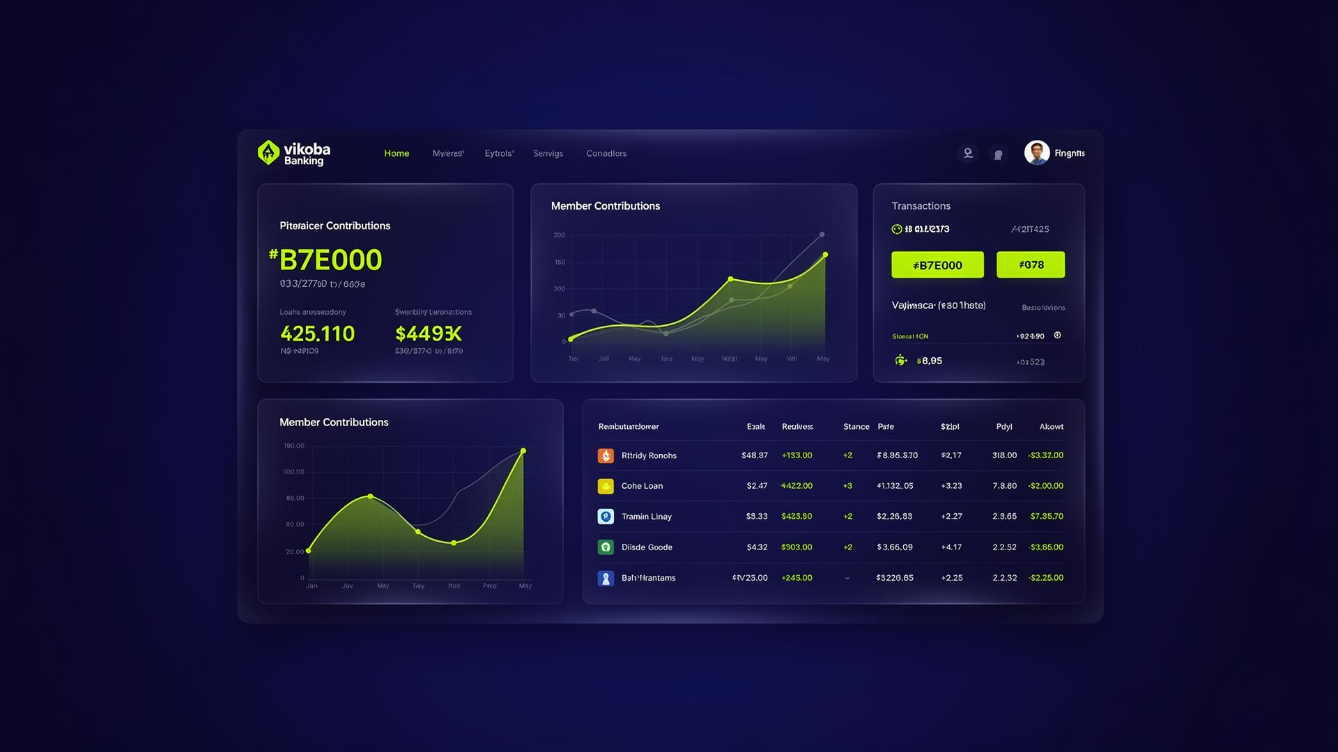 V-Koba Elite Management dashboard